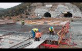 Полагане на вторична облицовка в тунел „Железница“ на АМ „Струма“ - 27.12.2020 г.